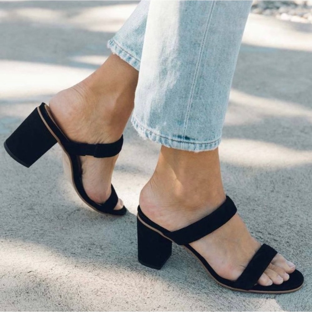 Soludos Black Ines Heel